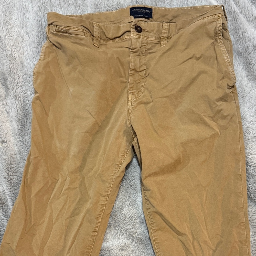 American Eagle Outfitters Men's Khaki Chinos 33x34